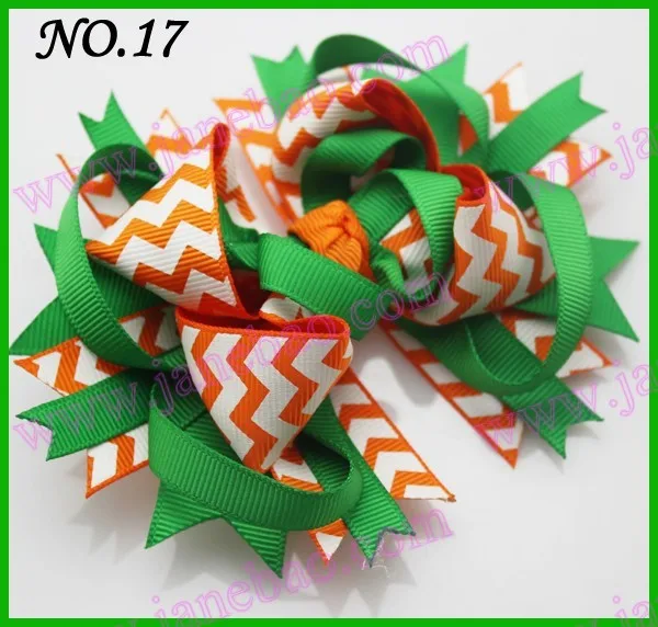145 шт 4,5 ''шеврон волосы банты девушки банты из бутика фанки слоистых Hairbows бутик фанки лук