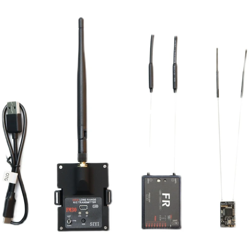 Siyi Fm30 2.4g 30km Long Range Rc Transmitter Uart Sbus Ppm Rf Module