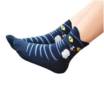 

Unisex Animal Cartoon Cute Socks Cat Fashion Skateboard Print Sock Comfortable Cotton Socks Boys Girls Socks Носки Женские