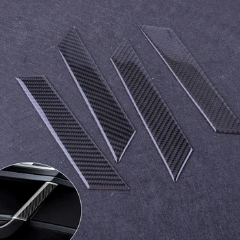 

DWCX 4Pcs Carbon Fiber Car Interior Door Handle Decoration Cover Trim Fit For VW Golf MK7 MK7.5 2018