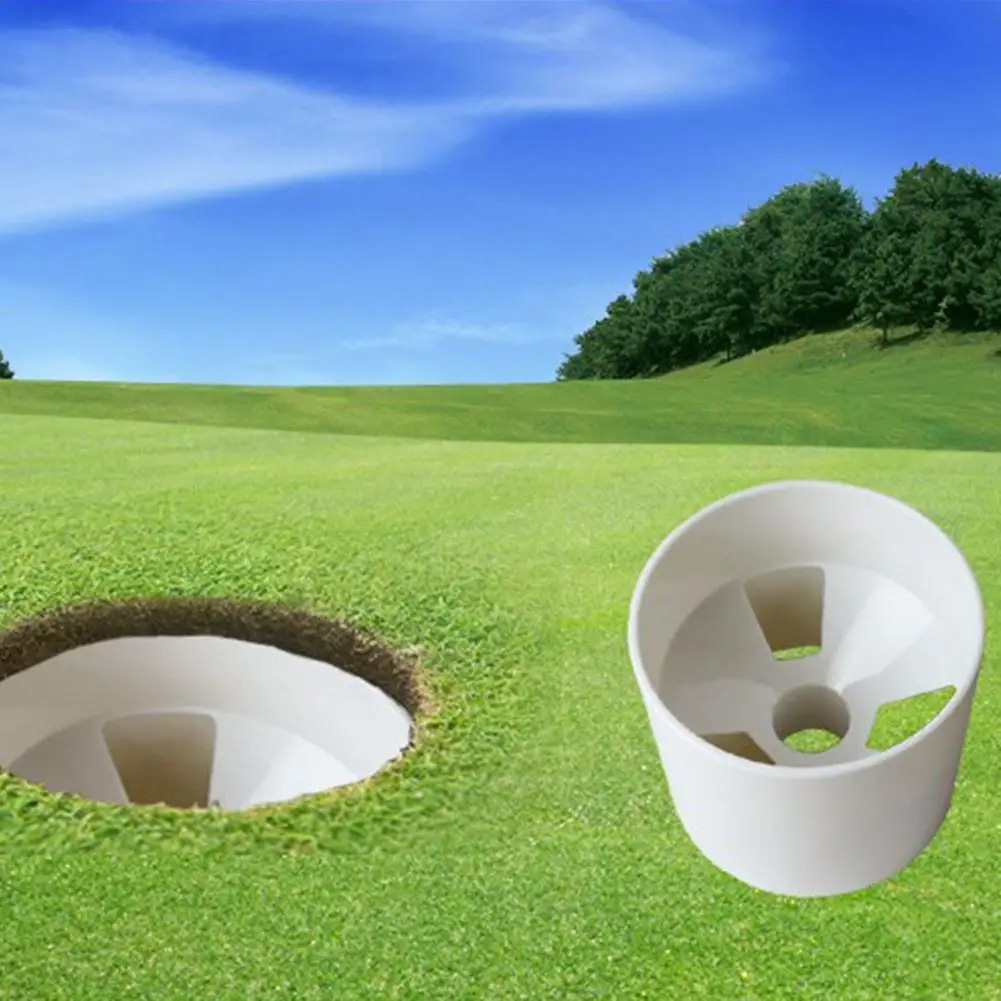

HobbyLane Golf Hole Cup Putting Putter Yard Garden Training Backyard Practice Stick Putting Chipping Golf Training Aids White