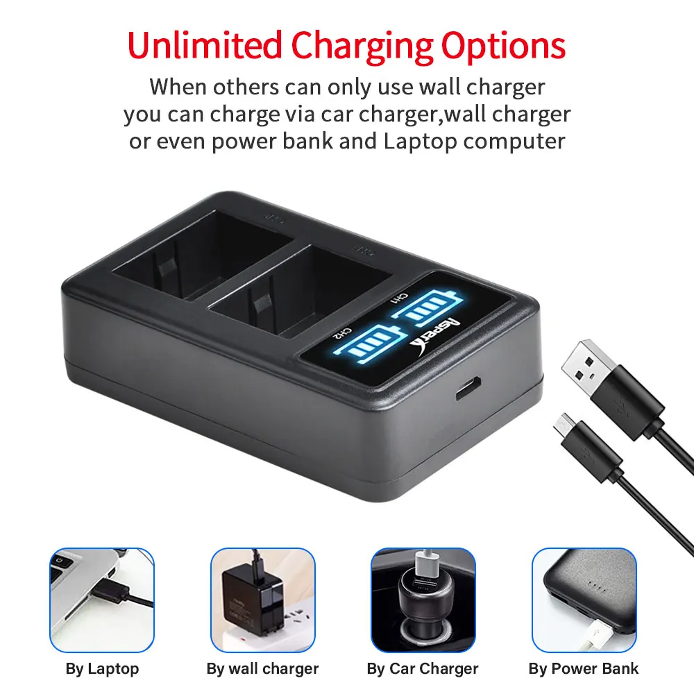 Rechargeable Battery Camera Battery Camera Battery Charger Rechargeable Battery Charger DMW-BMB9 Battery + LED Charger for Panasonic Lumix DC-FZ82 FZ70 FZ60 FZ100 FZ150 FZ40 FZ45 FZ47 FZ48