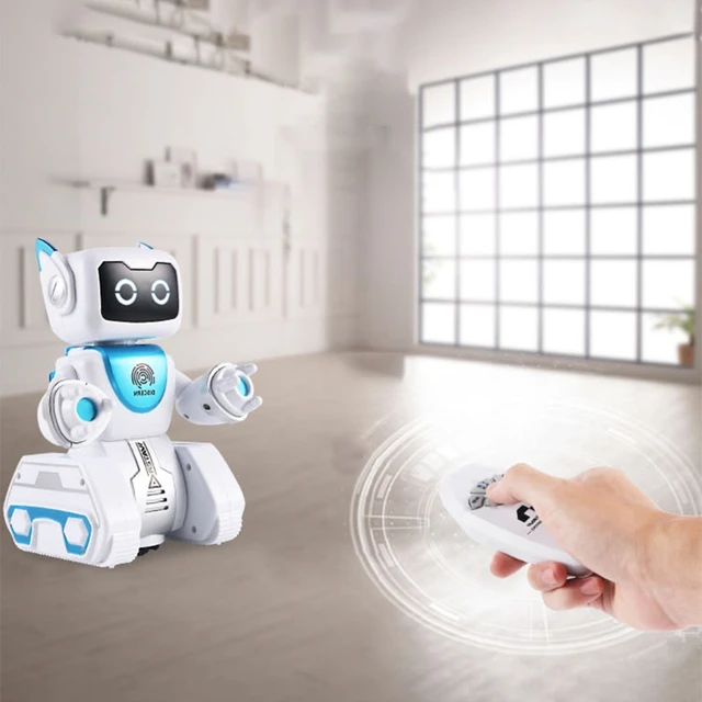 C5AF Programmable RC Robotic Remote Control Intelligent Robot Touch Sensing Action Figure Child Learning Toy Gift 3
