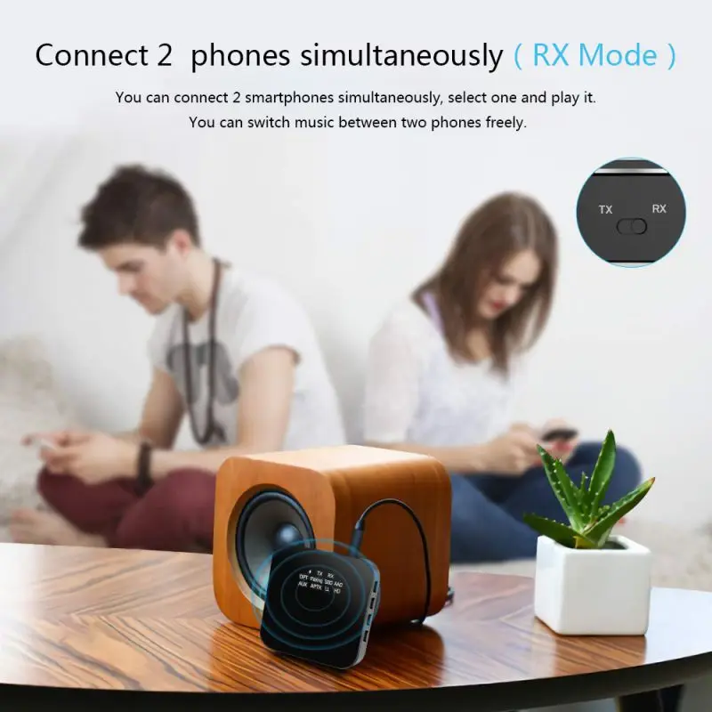 Беспроводной Bluetooth 5,0 адаптер Aux Bluetooth приемник аудио домашний Автомобильный Bluetooth 5,0 передатчик Bluetooth адаптер 2 в 1