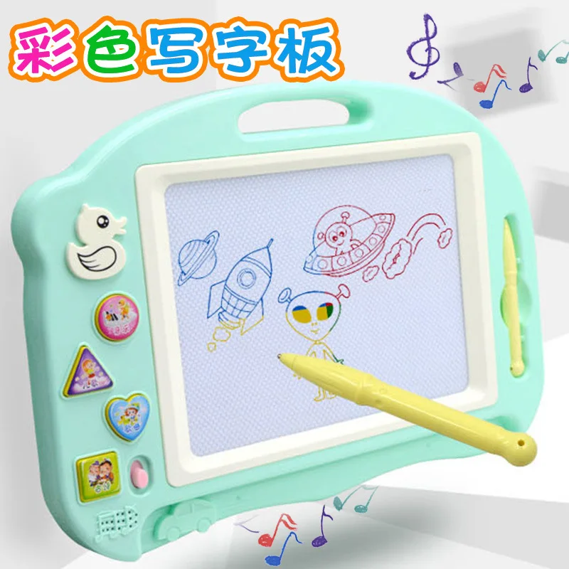 

Heng Bo Children Early Education Toy with Poetry Music Smart Magnetic Drawing Board Medium Magnetic Drawing Board