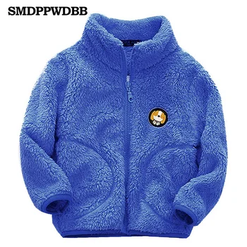 

SMDPPWDBB Fall Winter for Children Kids Boys Girls Cute Soft Fleece Jacket Coat Outerwear Cardigan Clothes Sweatshirt Thick