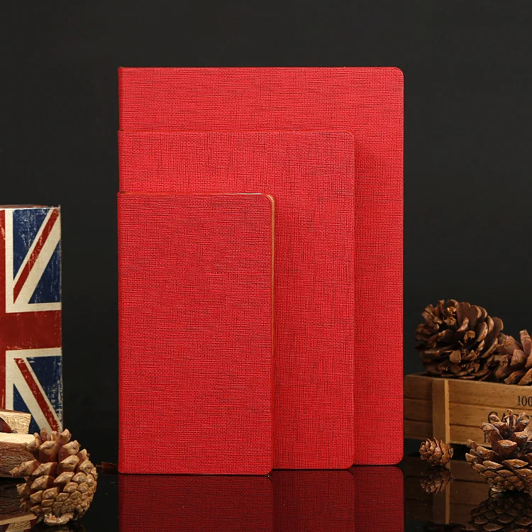 Прямые продажи продукции экологически чистый цвет Лен шаблон Paperback офисный ноутбук мульти-Спецификация ноутбук Custo
