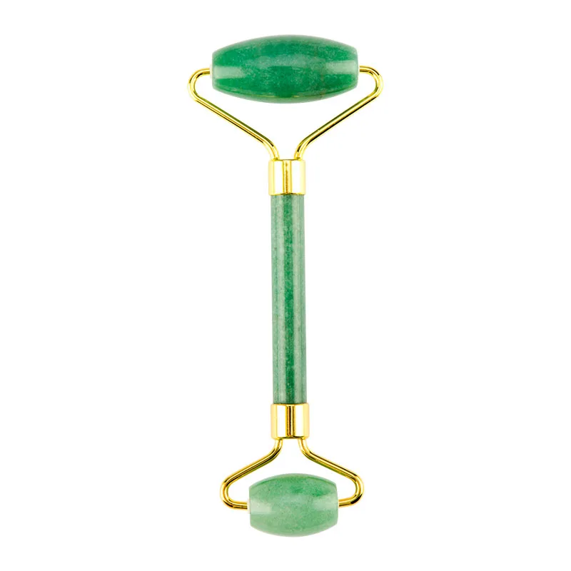 Jade roller no box Нефритовый ролик-массажер камень массажер для лица массаж кожи лифтинг для похудения красота здоровье уход за кожей Инструменты для расслабления тела - Цвет: Jade roller no box