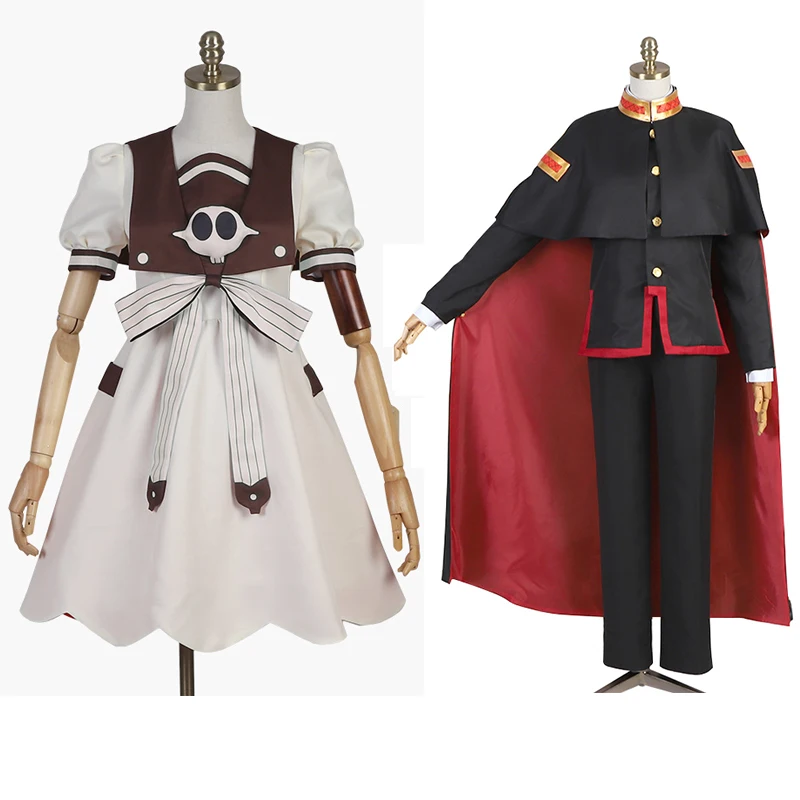 2020 косплей костюм из аниме унитаз Jibaku Shounen Nene Yashiro Dress Hanako-kun плащ топ штаны шляпа