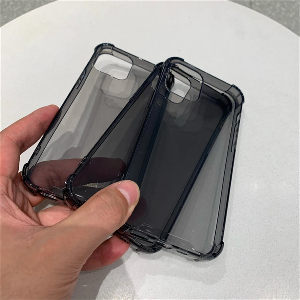 High Quality Clear Black Soft TPU Case For iPhone 13 12 11 Pro Max 12Mini X XS XR 6S 7 8 Plus Transparent Shockproof Back Cover iphone 13 pro max case