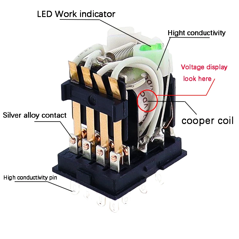 mini rele eletromagnetico intermediario de 110v mini 01