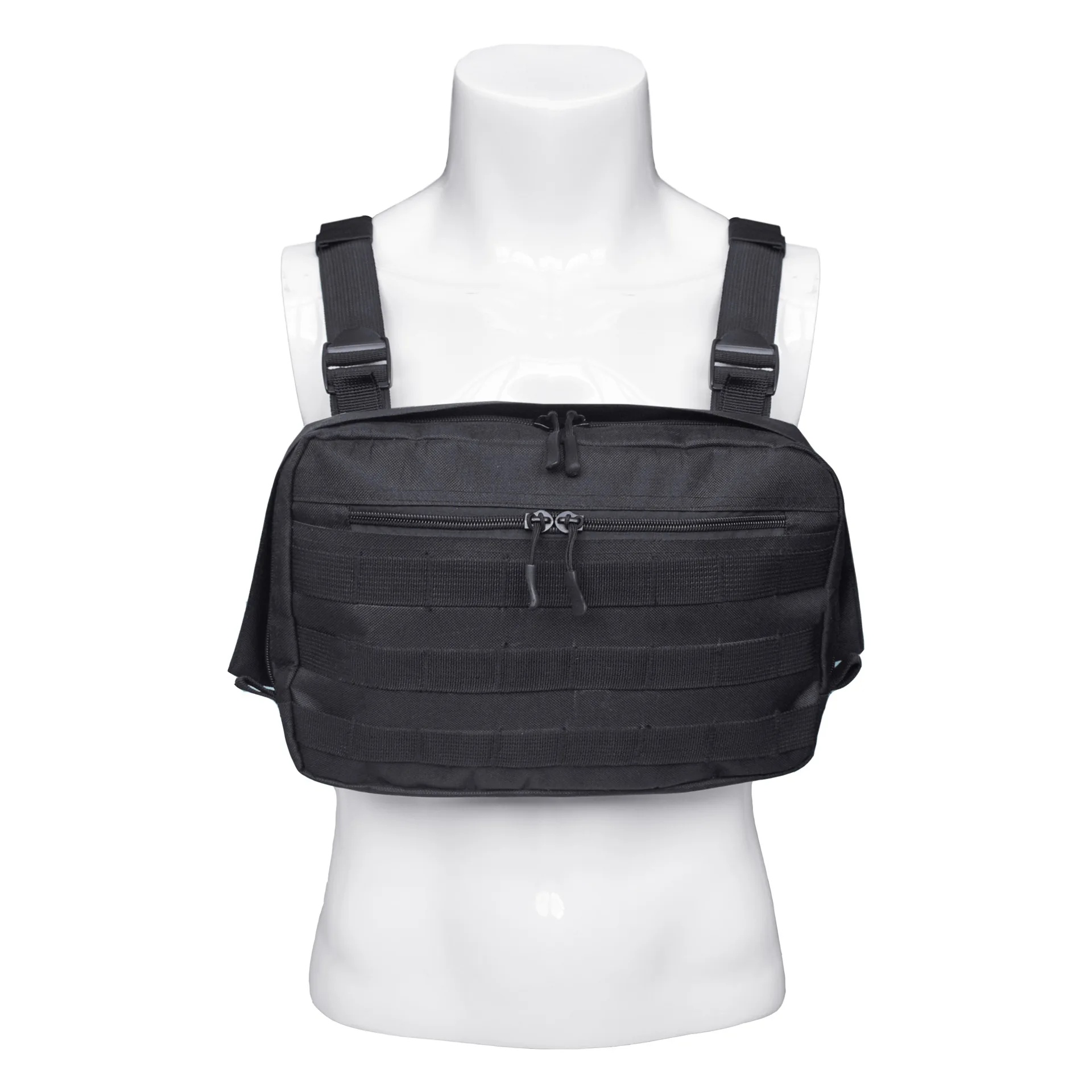 

Black Men Chest Bag Adjustable Tactical Rig Hip Hop Streetwear Bags High Strength Oxford Functional Kanye West Waist Packs 181