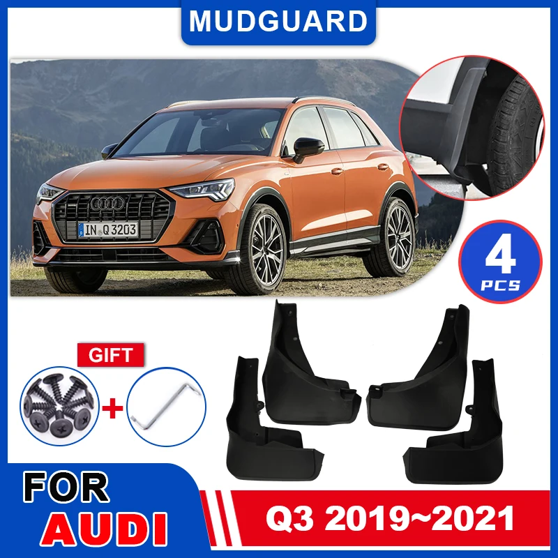 

for Audi Q3 2019 2020 2021 Mudguards Mudflaps Fender Flap Splash Guards Cover Mud Auto Parts Car Wheel Accessories