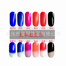 Новые продукты выпущен Маникюр Температура-Изменен порошок 12 Цвет Маникюр Температура-Изменен Скульптура Цветной акриловая пудра