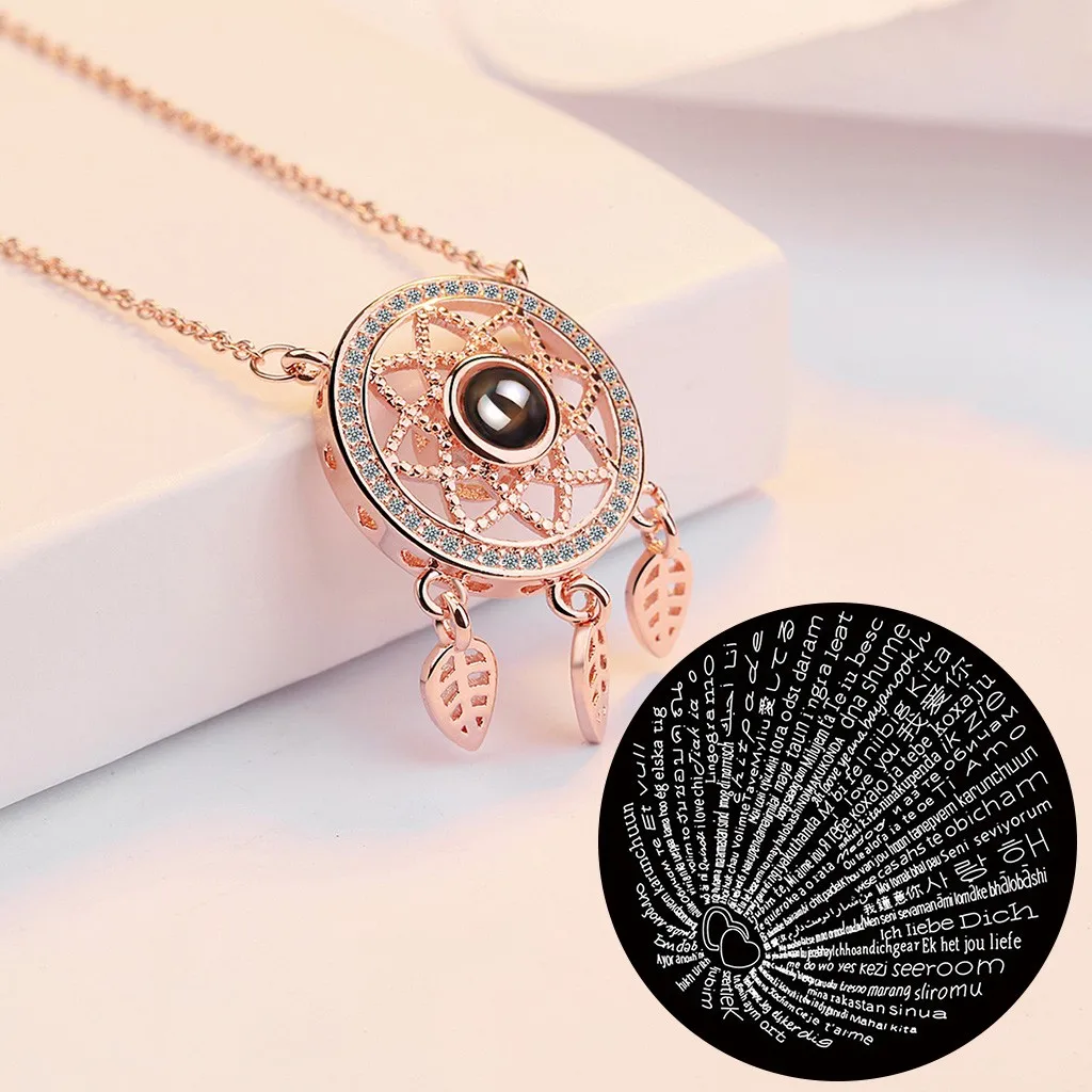 Ожерелье с подвеской Ловец снов на 100 языках | Украшения и аксессуары