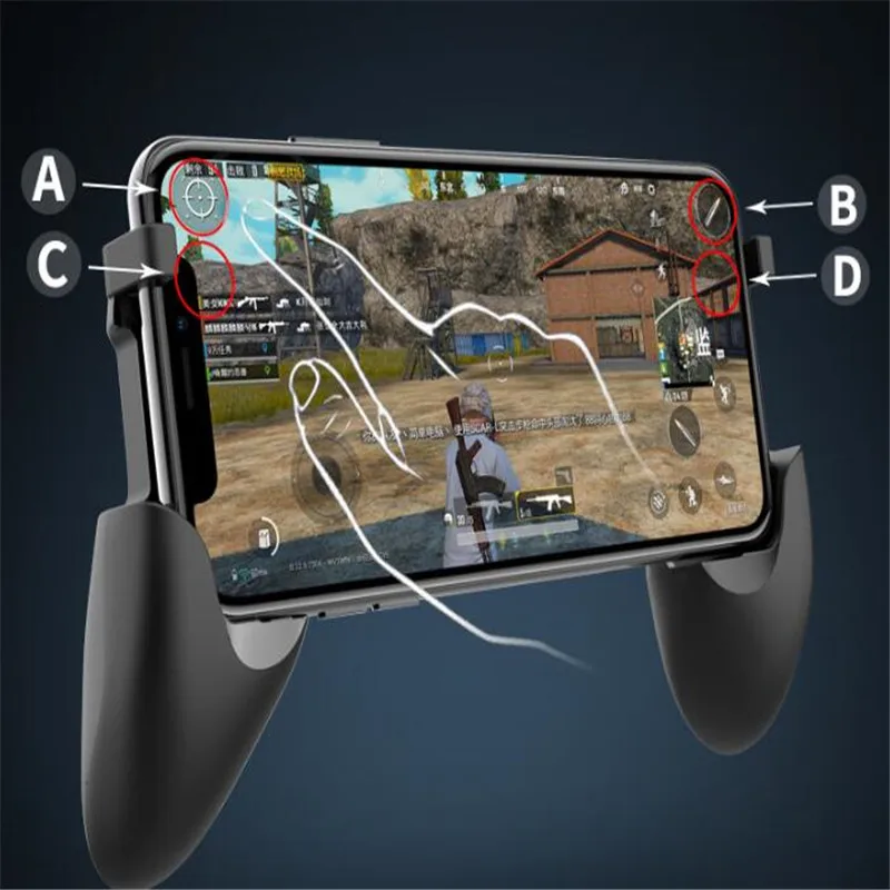 Адаптер 2-в-1 для PUBG мобильных S7 аккумуляторная Беспроводной джойстик игровой держатель Bluetooth контроллер для iOS