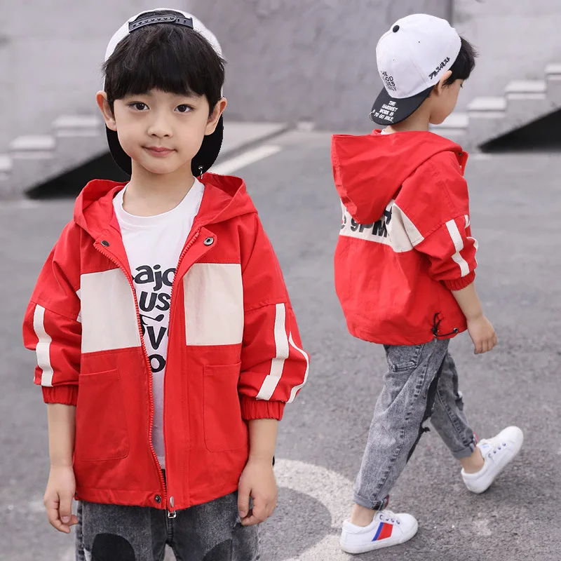 

BOY'S Spring Clothing Coat 2019 New Style Big Boy Children Boy Spring And Autumn Jacket Western Style Tops Korean-style Handsome
