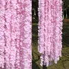 50pcs 1M/2M Orchid Rattan Artificial Silk Flower Vine For Home Wedding Garden Decoration Hanging Garland Wall Fake Flowers 6