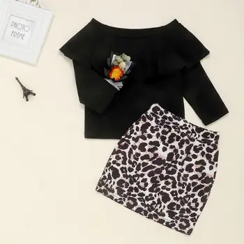 

Clothes For Girls Clothes Sets Autumn Winter Baby Girl Set T-shirt Leopard Skirt Tracksuit Suit Kids Clothes For Toddler Girl