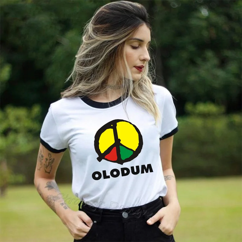 OLODUM Майкл Джексон графическая футболка для женщин MJ Ретро Antiwar любовь и Мир тема Olodum танец печать футболка одежда tumblr