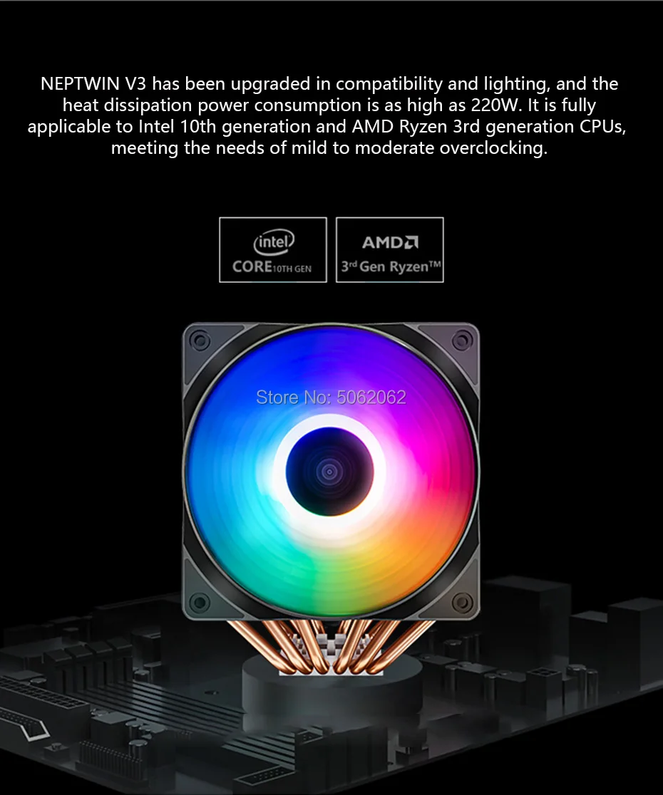 Deepcool neptwin v3 torre dupla cpu cooler