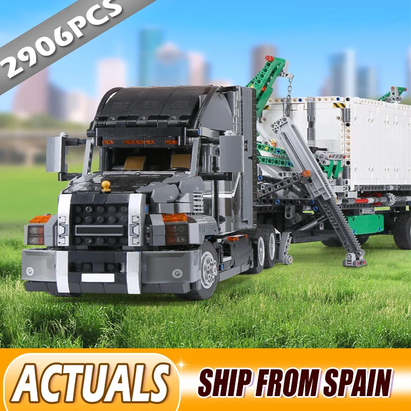 20076 Technic серия the Mack набор "большой грузовик" совместим с 42078 строительными блоками кирпичи обучающая игрушка Рождественский подарок