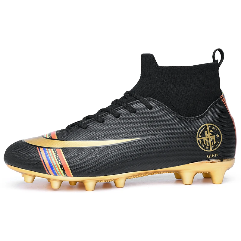 kids gold football cleats