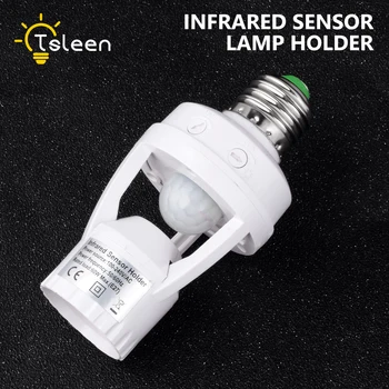 

2/4Pcs 360 Degrees PIR Induction Motion Sensor IR infrared Human E27 Plug Socket Switch Base Led Bulb Light Lamp Holder 100-240V