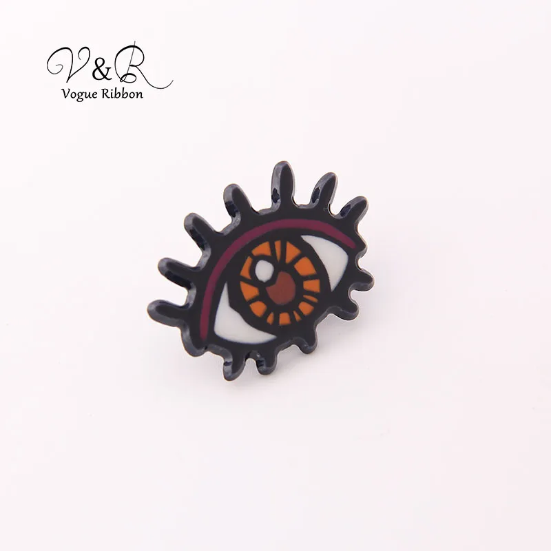Tiger Rose Flower Owl Eye Pattern Brooch Pin Set of 4 Pieces , 2019 new trendy jewelry accessories for women (4)