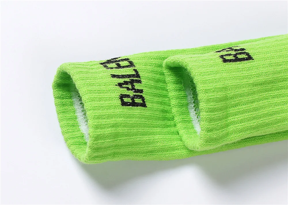 Korean-style Spring And Summer Cotton BB English Lettered Children Tube Socks Candy Color Online Celebrity Parent And Child