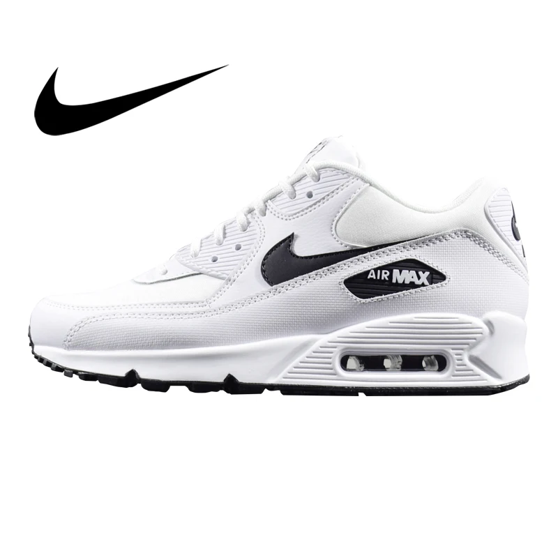 Original Authentic NIKE AIR MAX 90 ESSENTIAL Women's Running Shoes Sneakers Classic Outdoor White Comfortable 2019 New325213-131 |