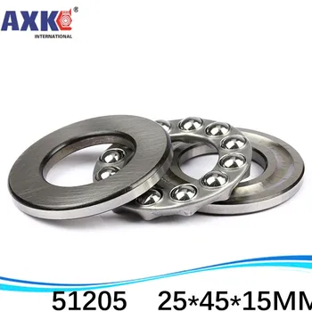 

10pcs free shipping Axial Ball Thrust Bearing 51205 25*45*15 mm Plane thrust ball bearing