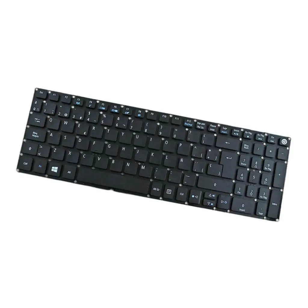Испанская раскладка клавиатуры части для acer Aspire E5-722 E5-573G Teclado Черный SP