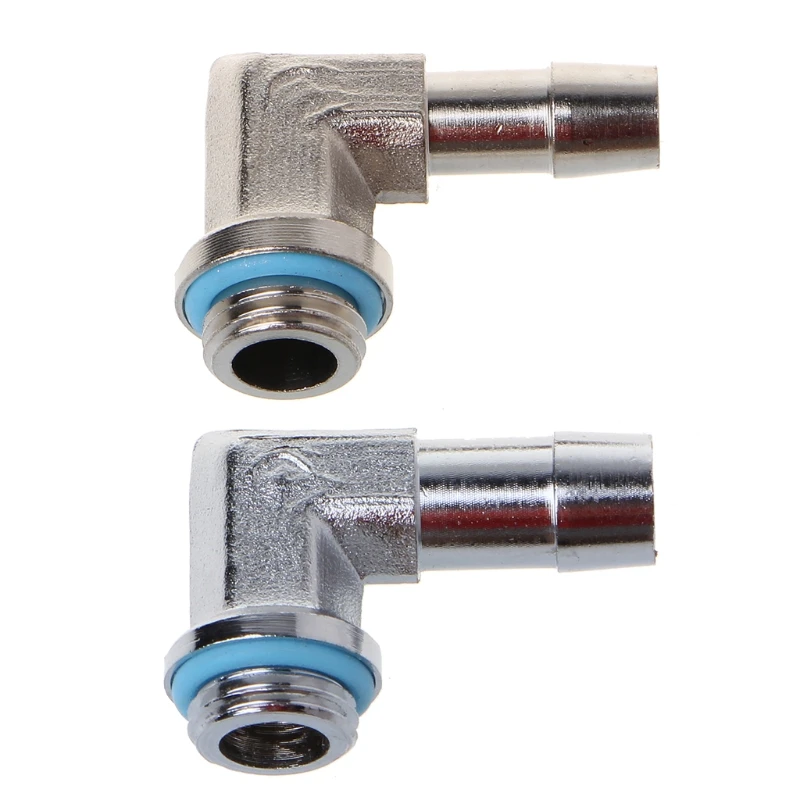 

2019 New PC Water Cooling System Part G1/4 Thread 90 Degree Elbow Pipe Connector