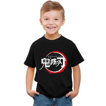 

New Summer Casual Children's Anime Kimetsu No Yaiba T-Shirts Kids Boy Tops Tees Baby Boys Tops Baby Children T-Shirts Camisetas