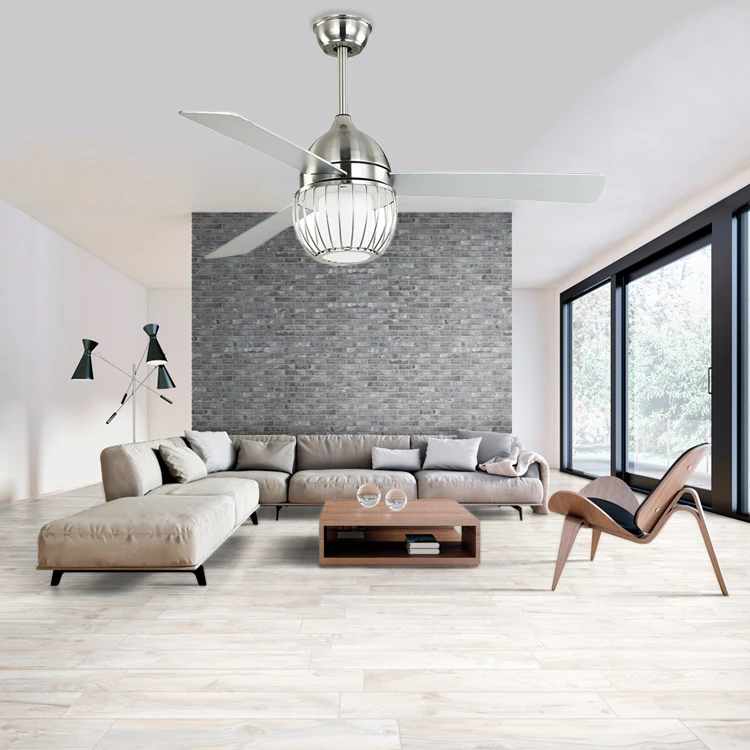 Home Ceiling Electric Fan National Fancy Decorative 52 Inch Vintage LED Ceiling Fan Light