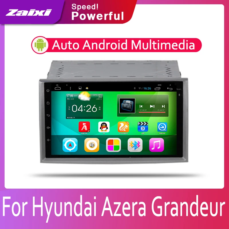 Android 2 Din автомагнитола Мультимедиа Видео плеер Авто Стерео gps карта для hyundai Azera Grandeur 2006 2007 2008 2009 2010 2011