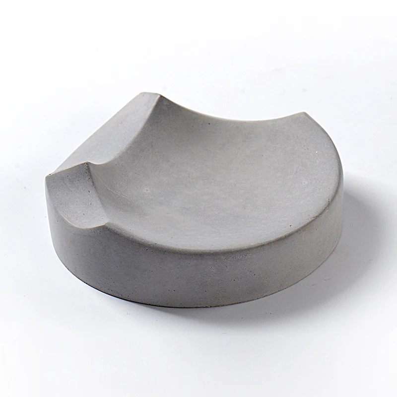 Cement Soap Dish Mold 3d Handmade Round Concrete Mould Home Decorative Craft Tool Clay Molds