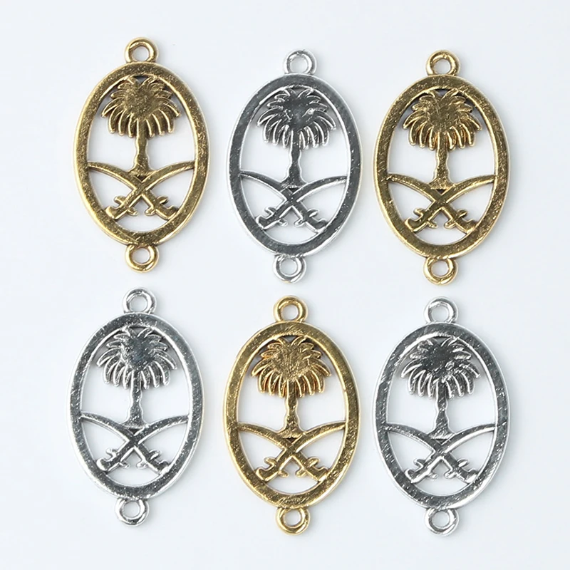 

JUNKANG 10pcs 19mm*33mm popular Turkish life tree DIY handmade bracelet Necklace Jewelry connection accessories