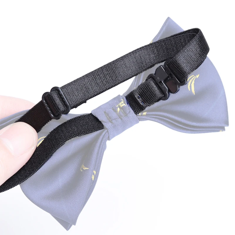 Wholesale 100PCS DIY Bow Tie Accessories For Adult Child Men Women Wedding Adjustment Bowtie Elastic Band Rope Strap Max 50cm