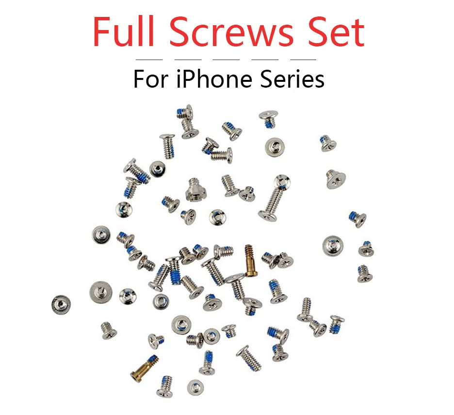 Complete Screw Kit For iPhone 5 5S SE 6 6S 7 8 with 2 Bottom Dock Screw Replacement Parts Repair Bol