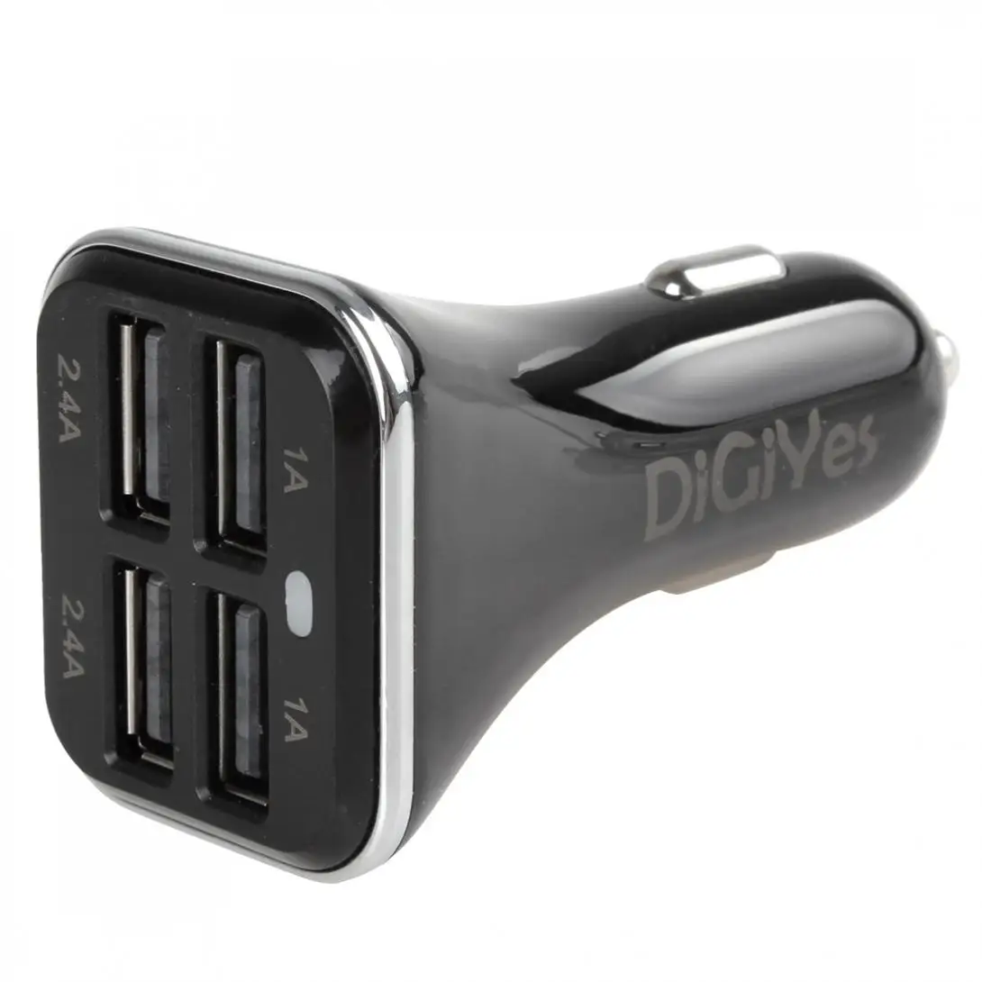 DiGiYes 34 Вт 5 В 6.8A 4-USB порты розетка для автомобильного прикуривателя Зарядное устройство подходит для телефонов mp3-плеер