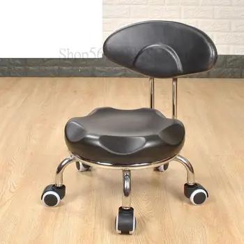 

Adult portable low stool dormitory small bench makeup technician backrest swivel chair children toddler with baby artifact