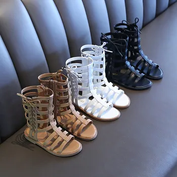 

Toddler Girls Sandals Gladiator Roman Style Soft Bottom Baby Girls Beach Shoes Summer Princess Sandals Open Toe Shoes Sandals