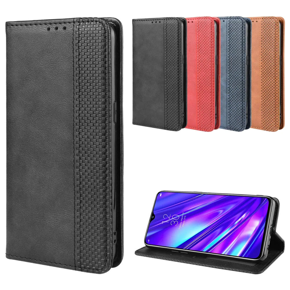 For Oppo Realme 5 Case Pro Luxury PU Leather Wallet Magnetic Flip Protective Cover OPPO 5Pro Phone Bags | Мобильные телефоны и