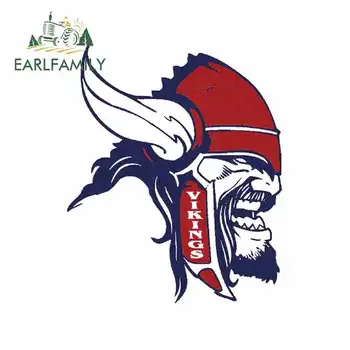 

EARLFAMILY 13cm x 11cm For Lansing Everett Vikings Custom Car Sticker Colourful Personality Vinyl Decal Car Door Protector