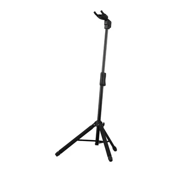 

Collapsible Tripod Guitar Stand Music Instrument Stand Self-Lock Guitar Bracket by Gravity Mechanism