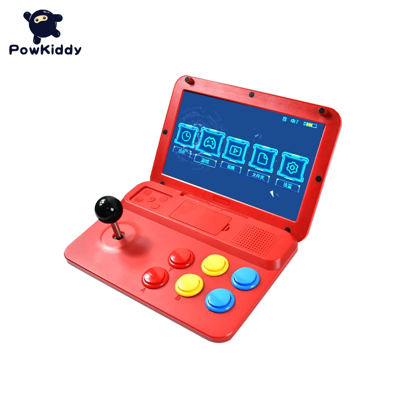 POWKIDDY A13 조이스틱 아케이드 A7 아키텍처 쿼드 코어 CPU 시뮬레이터 비디오 게임 콘솔, 새로운 게임 어린이 선물, 10 인치