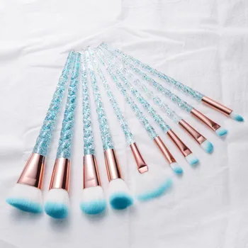 

10pcs Eyeshadow Women Beauty Glitter Make Up Brush Tools Unicorn Makeup Brushes Sets Maquiagem Foundation Powder Cosmetic Blush