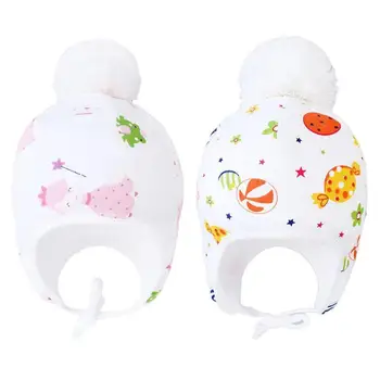 

Newborn Baby Winter Warm Fleece Cap Kids Cotton Cartoon Cute Printed Hats Cute Baby Winter Hat Baby Care Clothing Accessory